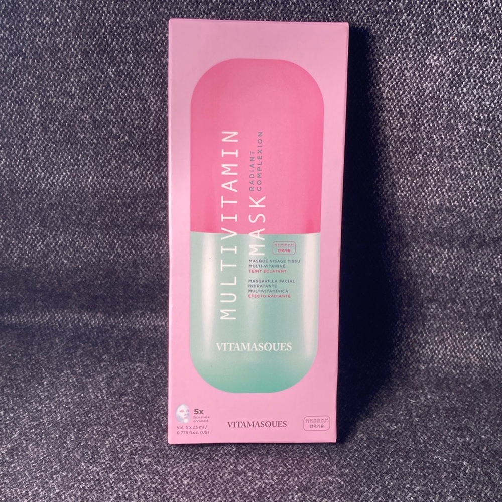 DONATED Vitamasques Multivitamin Mask 5 pack New